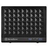 Silverstone sst-sg13b - sugo boîtier pc cube compact mini-itx, panneau frontal mesh, noir