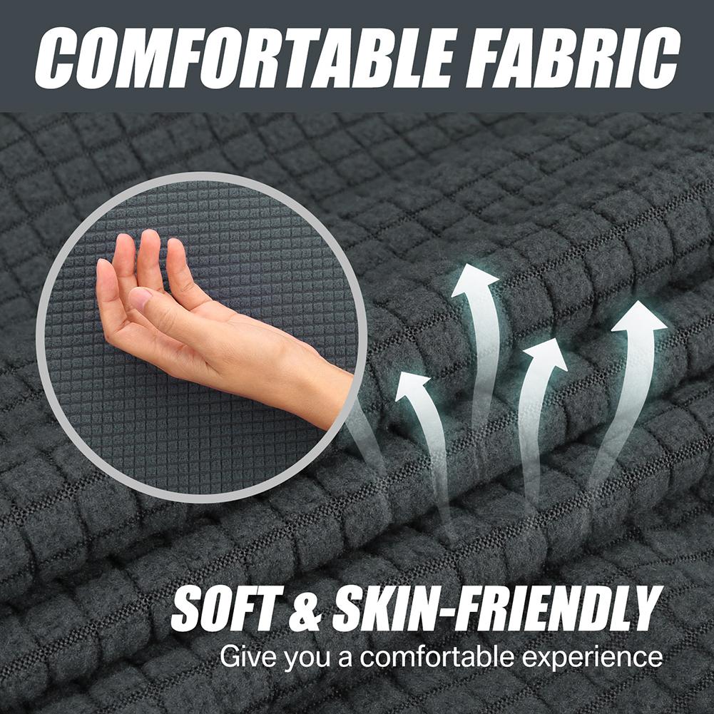 Stretch Sofa Cover Furniture Protector Cushion Couch Covers with Elastic Bottom for Kids Pets Friendly Anti Slip Slipcovers