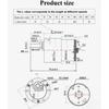GB37-520 Hochdrehmomentmotor mit Regler DC 12V 24V Einstellbare Geschwindigkeit Vorwärts CW/CCW Smart Home Roboter Metall Elektromotor
