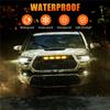 For Raptor Style Smoked Lens Amber 12 LED Front Grille Running Lights For Ford
