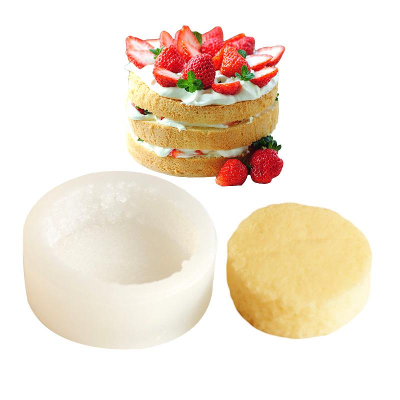 Zylinder-weiche Casting-Matrize-Simulations-Soufflé-Kuchen-Silikon-Schablone