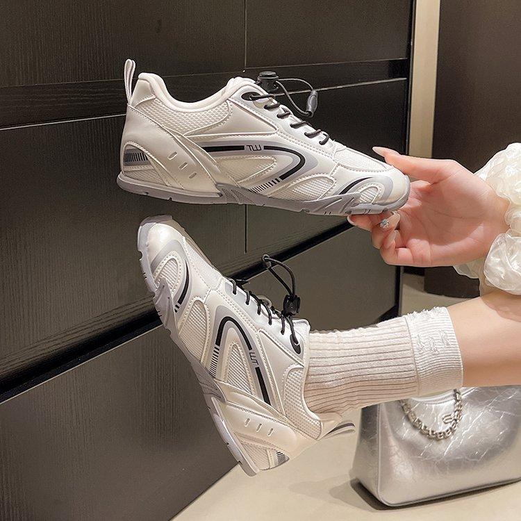 Outdoor Niche Versatile Shoes, Inner Height-increasing German Training Shoes, Women's 2025 New Mesh Breathable Jogging Casual Sports Shoes