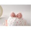 Adjustable Cute Bow Infant Basin Cap Heart Print Kids Fisherman Hat  Newborn
