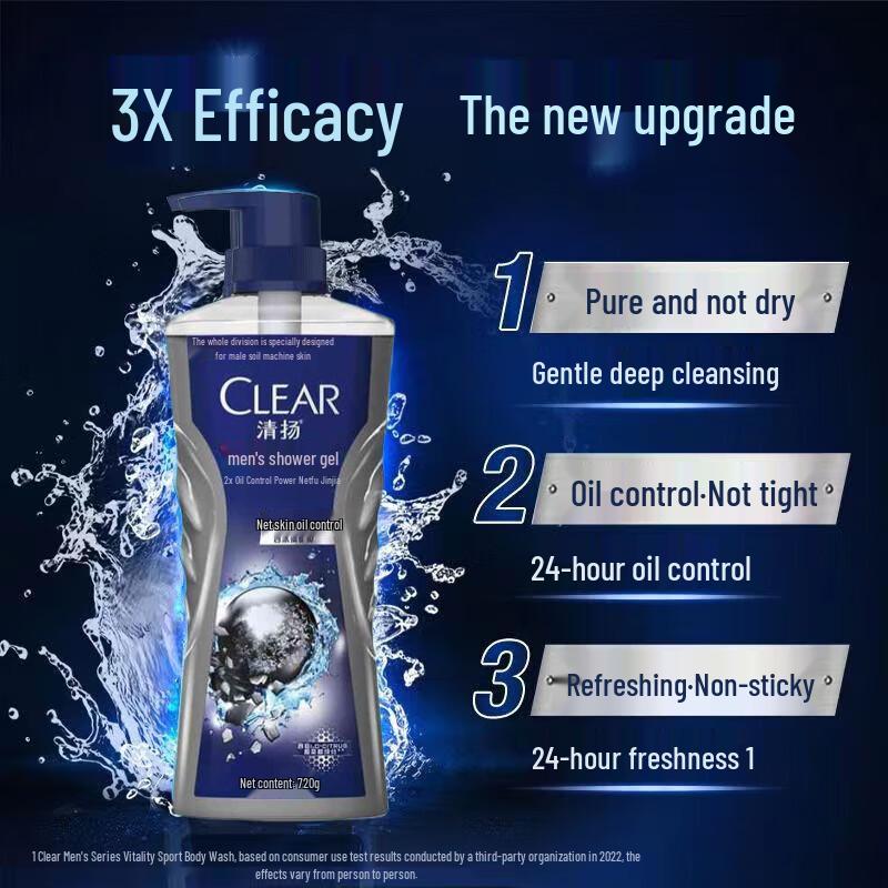 CeraVe Foaming Cleanser & Clear Men Shower Gel Bundle