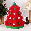 1pc Red Green Festive Party Xmas Christmas Gift Christmas Hat New Year Hat Tree Shape