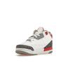 Air Jordan 3 Retro TD Fire Red 2022 Baby Sneakers White Cement-Grey Black DM0968-160