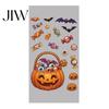Party Supplies for Halloween Cartoon Window Cling Stickers, Ghost Pumpkin Candy Glass Decals, Self-Adhesive Removable Decorative Posters