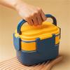 Double-Layer Lunch Box Portable Compartment Fruit Food Container Stainless Steel Microwave Bento Box Portable Picnic Fresh Boxes