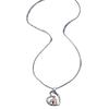 Palladium White K Two-color Mother's Love Necklace Retro Design Style Necklace