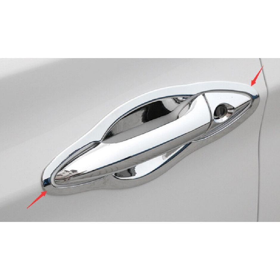 For Hyundai Elantra 11-16 Chrome Glossy Outside Door Bowl Cup Cover Trim 4PC Fit