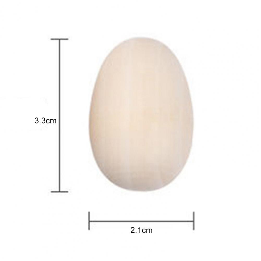6Pcs Wooden Simulated Egg Creative DIY Graffiti Painted Wooden Easter Eggs Happy Easter Decorations Painted Bird Pigeon Eggs DIY