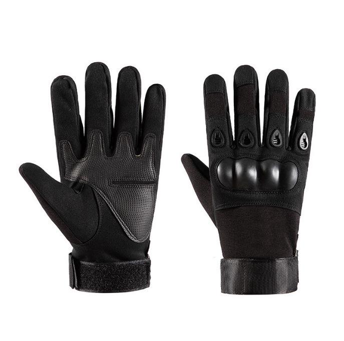 Tactical Full Finger Men's Gloves: Climbing, Motorcycle, and Outdoor Protective Wear-resistant Non-slip Training Gloves.