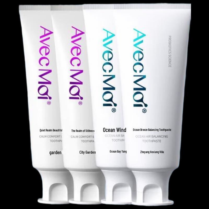 

Avec Moi Probiotic Whitening Toothpaste 4-Pack (Ocean Breeze & Serene Realm)