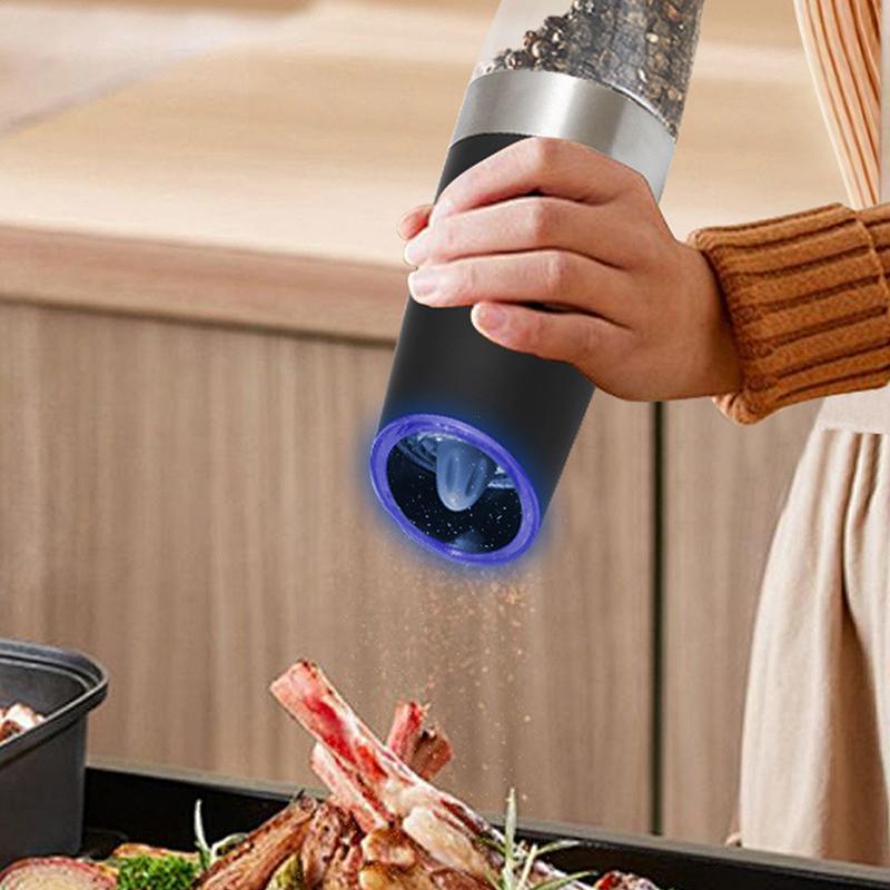 Râșniță Electrică de Piper Oțel Inoxidabil Automatică cu Inducție Gravitațională Râșniță cu Grosime Reglabilă Instrumente