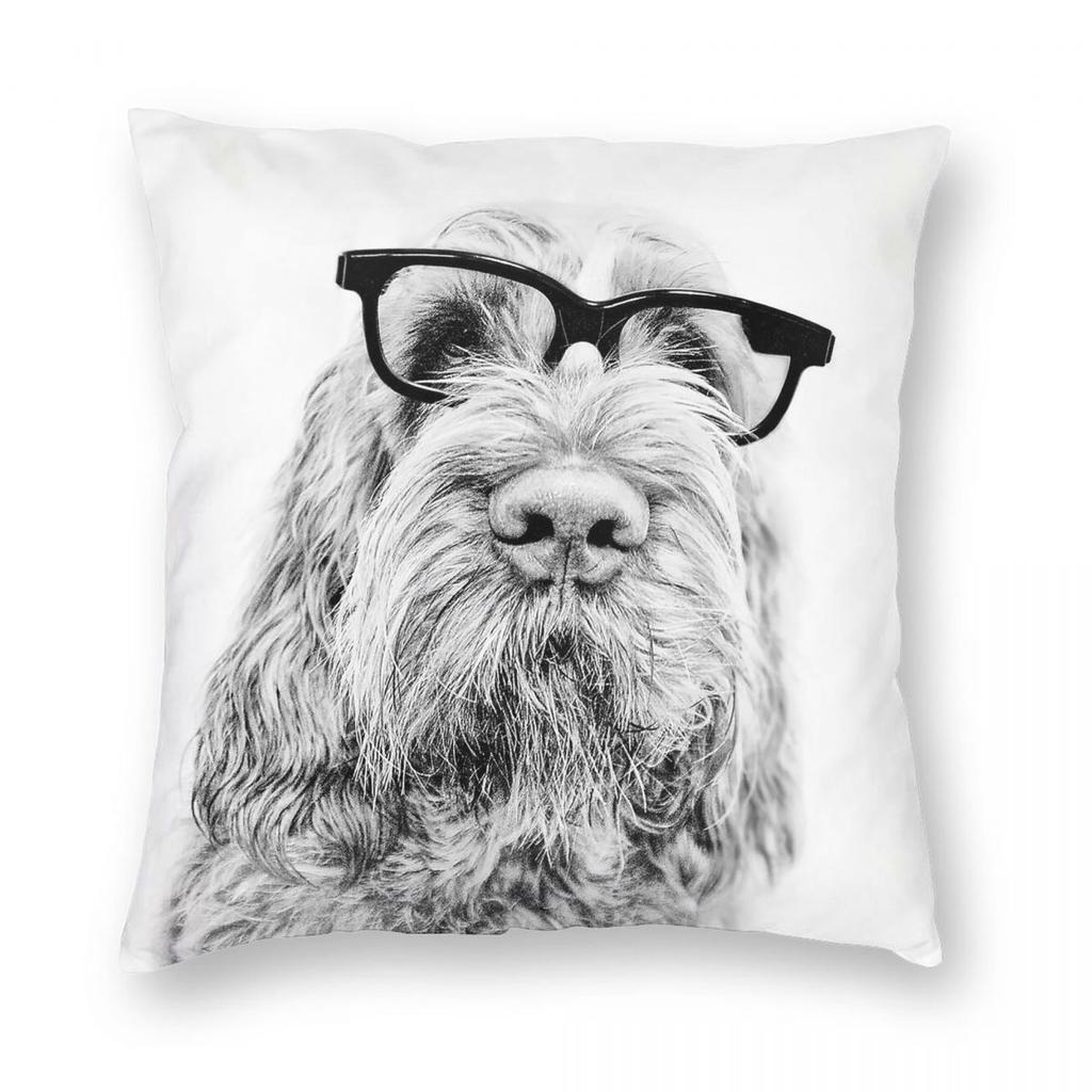 Intelligent Friend Spinone Italiano Square Pillowcase Polyester Linen Velvet Printed Decor Pillow Case Sofa Cushion Cover