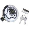 Zinc Alloy Flush Mount Press Button Lock for RVs Trailers Tents Industrial Panels - Keyless Interior/Exterior Use 1Pcs(MS739-2-With Key)