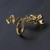 Creative Metal Golden Dragon Ring Cigarette Clip Driving Game Guitarist Perfect Universal Decor Gifts for Men Women