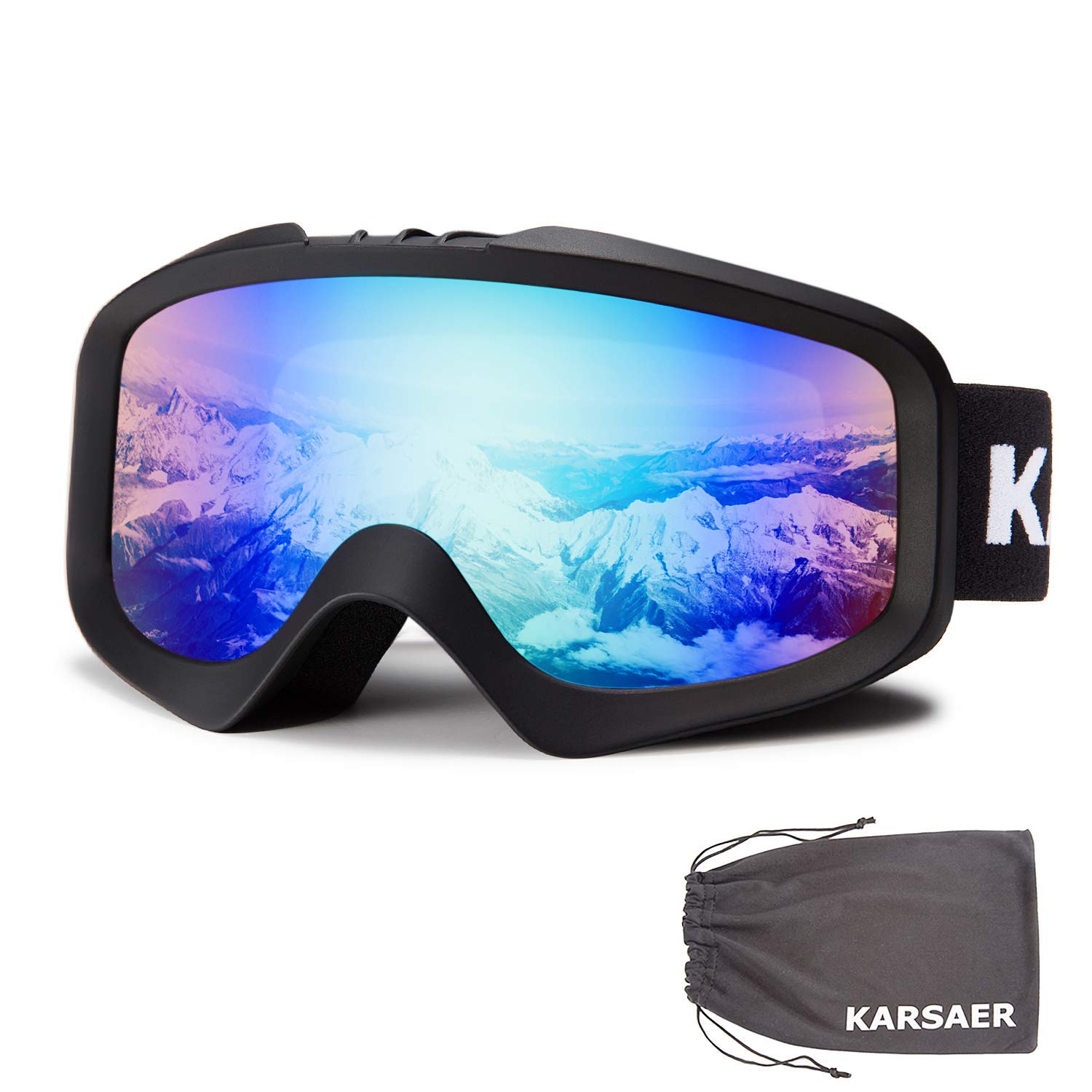 

Karsaer Snowboard and Ski Glasses UV Glasses Goggle Snow and Ski Lightweight and Impact Resistant Hard B7012 Women s Goggles, Compatible, Windproof,