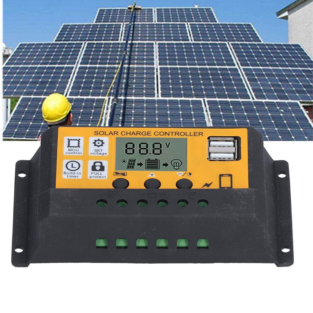 Solar   Controller   Photovoltaic Smart Power Generation Regulator 12V 24V 10A