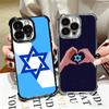 David Jewish Star Symbol Plating Phone Case For Iphone 16 17 Pro Max Air 16E 14 15 Plus 12 13 Mini Anti-Fall Airabag Cover