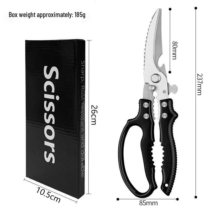 Multifunctional Stainless Steel Kitchen Scissors for Chicken, Fish, and Barbecue