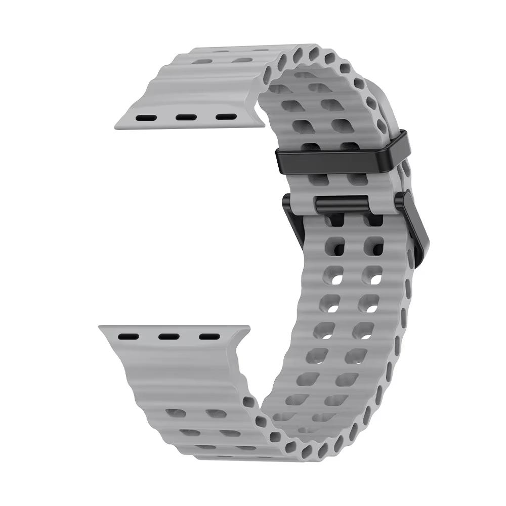 Oceanový řemínek pro Apple Watch 10 Pásek 44mm 45mm 41mm 49mm 42mm 46mm silikonový correa náramek iWatch série 5 7 6 3 se 8 Ultra 2 9
