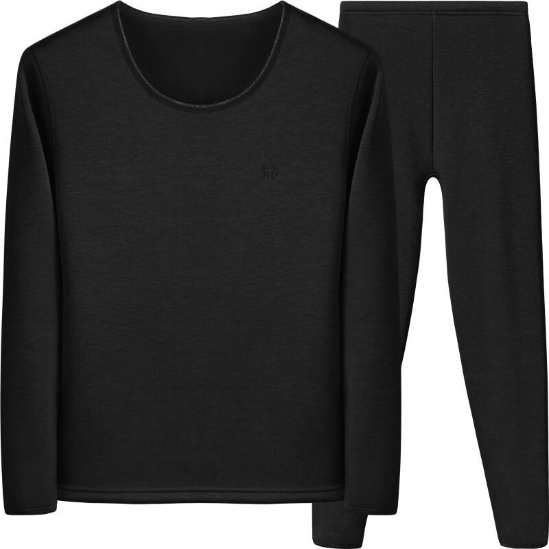 Hengyuanxiang Women's Fleece-Lined Thermal Underwear Set