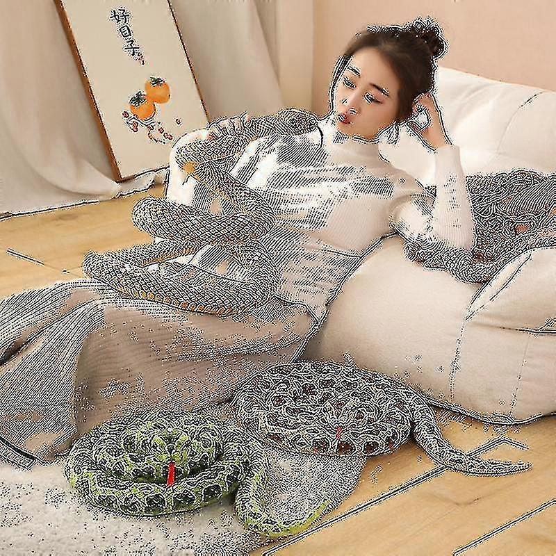 Snake Stuffed Animal Plush, Giant Anaconda Realistic Kids Toys