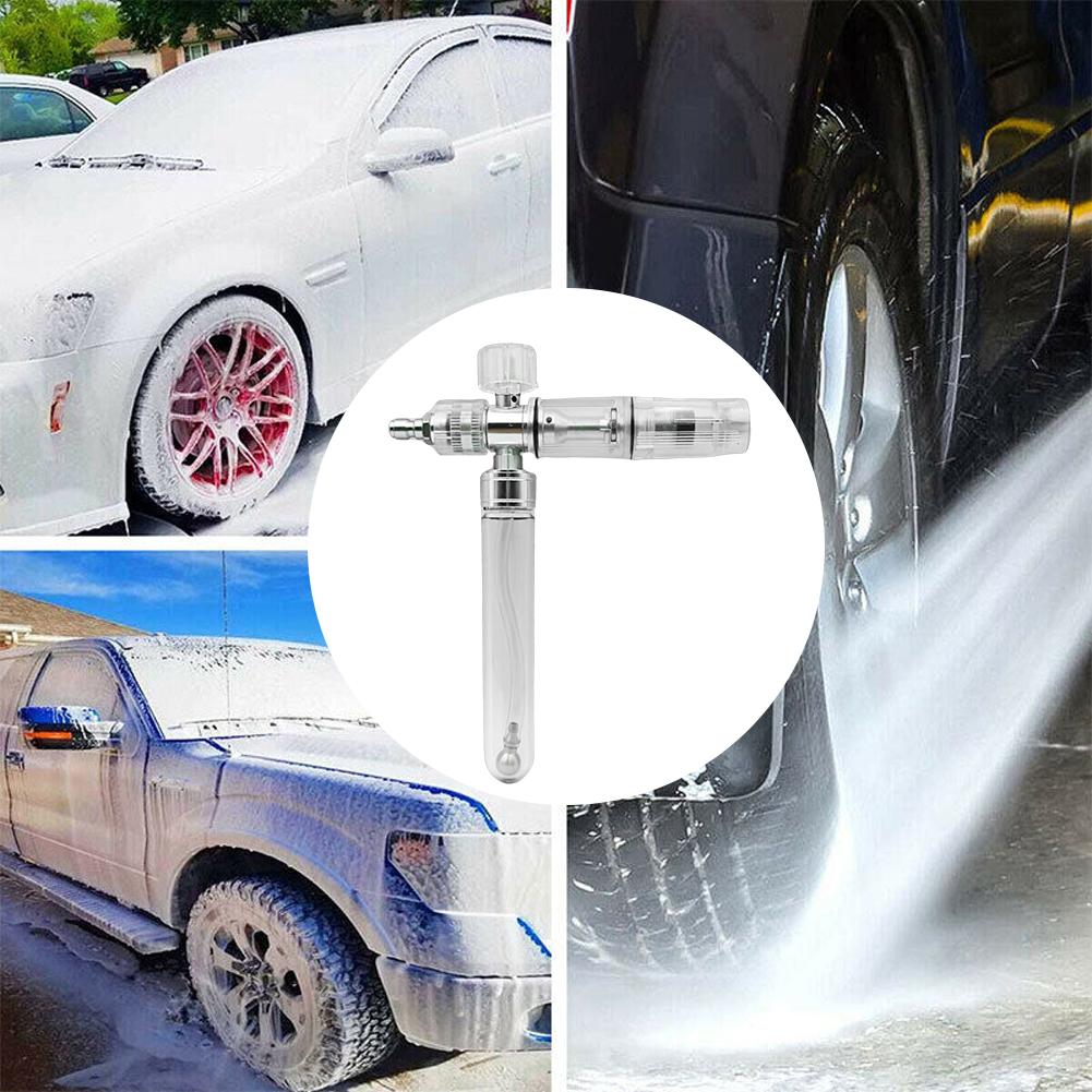 35ml Water Foam Pot with 1/4 Inch Quick Connector Car Wash Foam Sprayer Adjustable Foam Spray Pot for Cleaning Cars SUVs