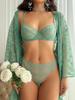Summer Sheer Lace Lingerie Set: French-Inspired, Plus-Size Bra Minimizer