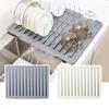 Non-slip Tableware Drainage Mat Slope Diversion Design Kitchen Sink Drain Pad  Counter Top