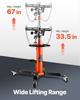 Transmission Jack 1100 Lbs 2-Stage Hydraulic High Lift Vertical Telescopic