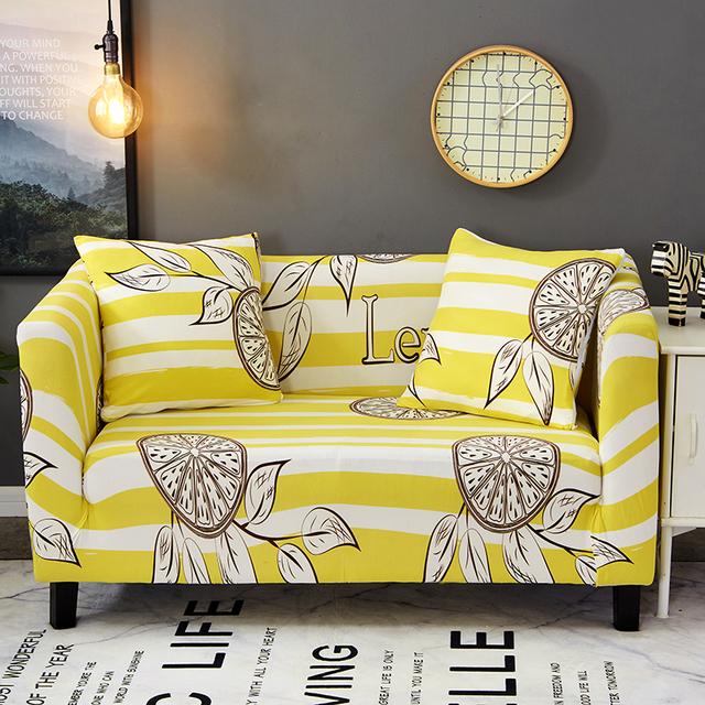 Stretch Slipcovers Latest All -Wraped Couch Cover 1 2 3 4 Seat Furniture Protector Sectional Chaise Longue Armchair Case
