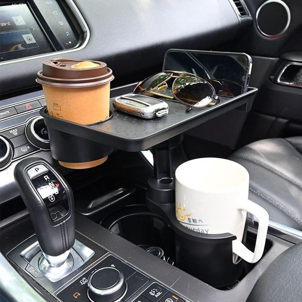 with Tray Car Cup Holder Expander Anti Slip Car Tray Table Center Console Cup Holder  Vehicles