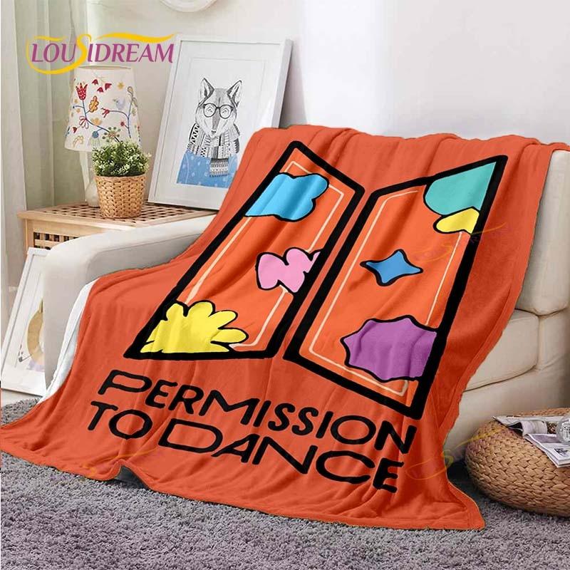 Kpop Bangtan Boys BTS Blanket Couch Quilt Cover Travel Bedding Outlet Throw Blanket Flannel Blanket Bedspread Picnic Blanket
