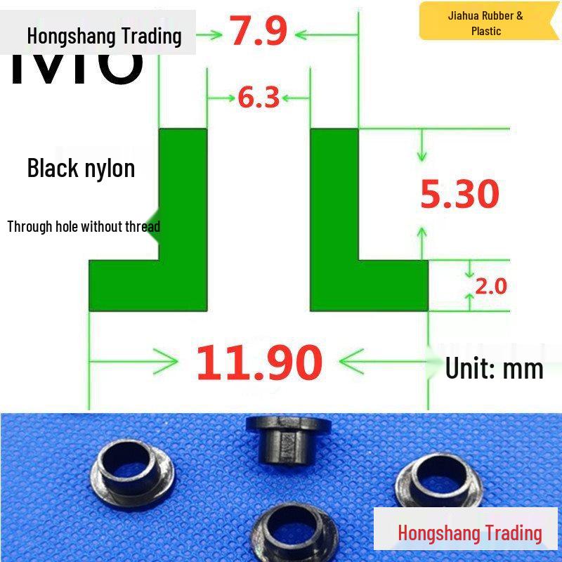 Step T-Shaped Nylon Insulating Bushing Washer, M3-M35 Thread Protection Spacer