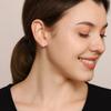 925 Sterling Silver Lightning Bolt Stud Earring