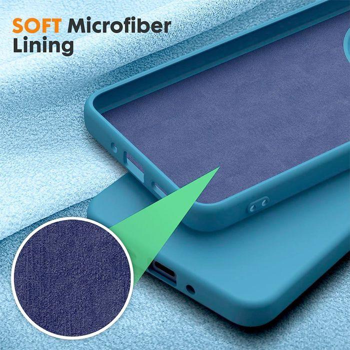 Case for Xiaomi Redmi Note 14 Pro 5G (not for 4G) - Blue Liquid Silicone - EFConnection®