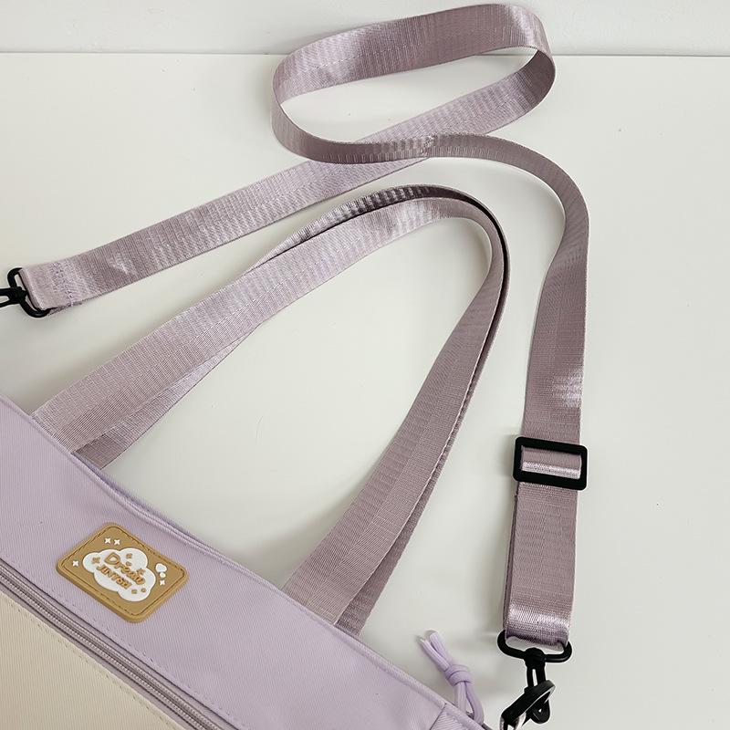 Mochila e Bolsa Transversal Fofas de Grande Capacidade Estilo Coreano para Meninas - Perfeita para Estudantes