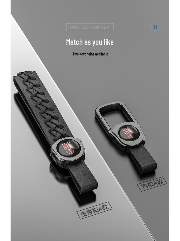 Premium Metal Key Case for Hongqi H5, H7, HS5, HS7 - Luxury Car Remote Holder with Buckle