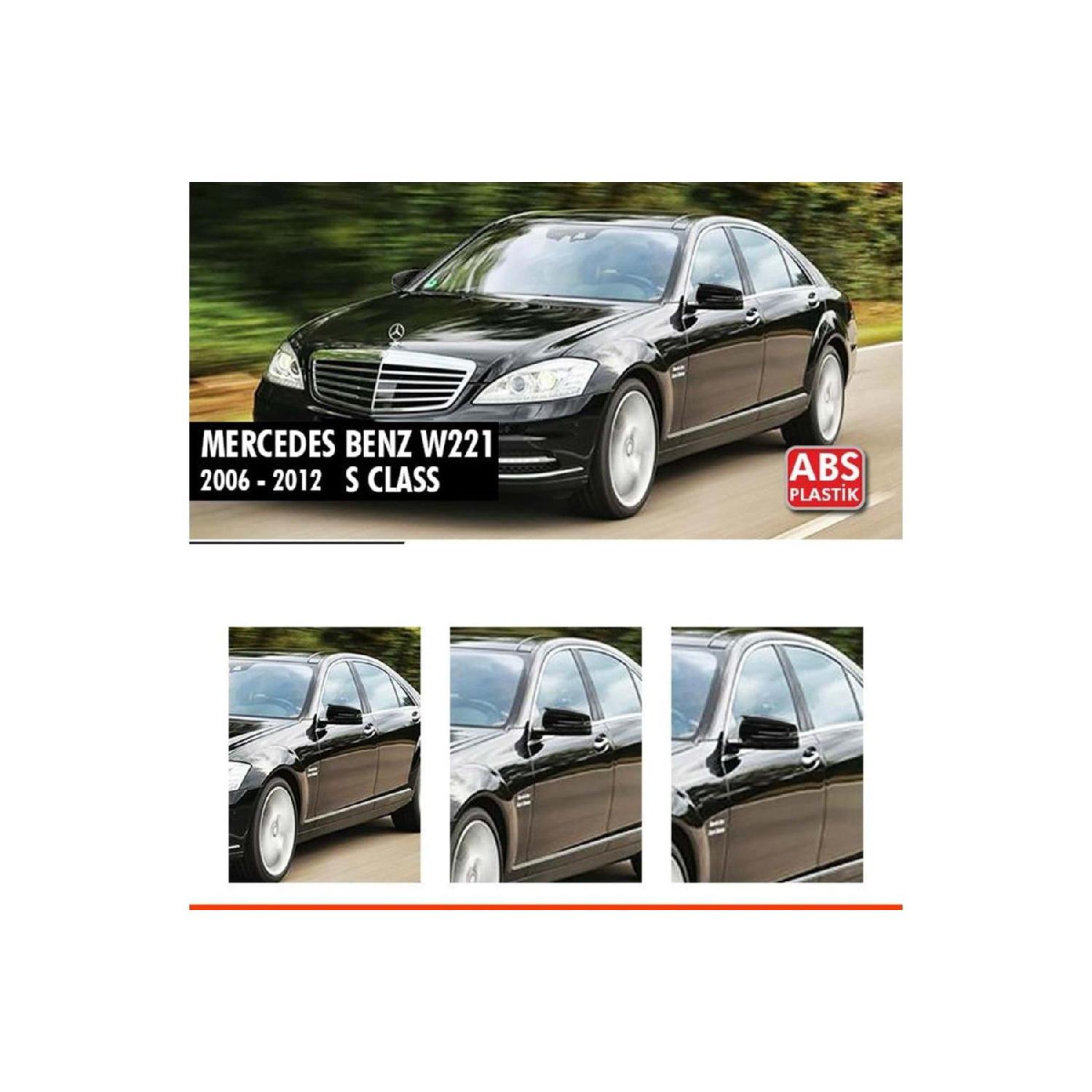 

Для Mercedes S Class W221 Batman Bat Зеркальный чехол Piano Black/2010-2013