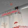 2pcs,Curtains Cute Christmas Tree Angel Reindeer Santa (3) Fashionable Popular Curtains Versatile Polyester Fabric Curtains All