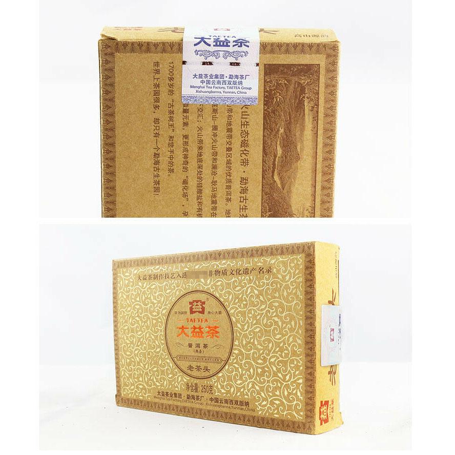 Lao Cha Tou * 2012 Menghai Dayi Lao Cha Tou Tea Pu-erh Shu Ripe Puer Brick 250g