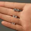 3MM-5MM Size D Color Moissanite 925 Sterling Silver Classic Simple Round Stud Earrings For Women Fine Stackable Jewelry