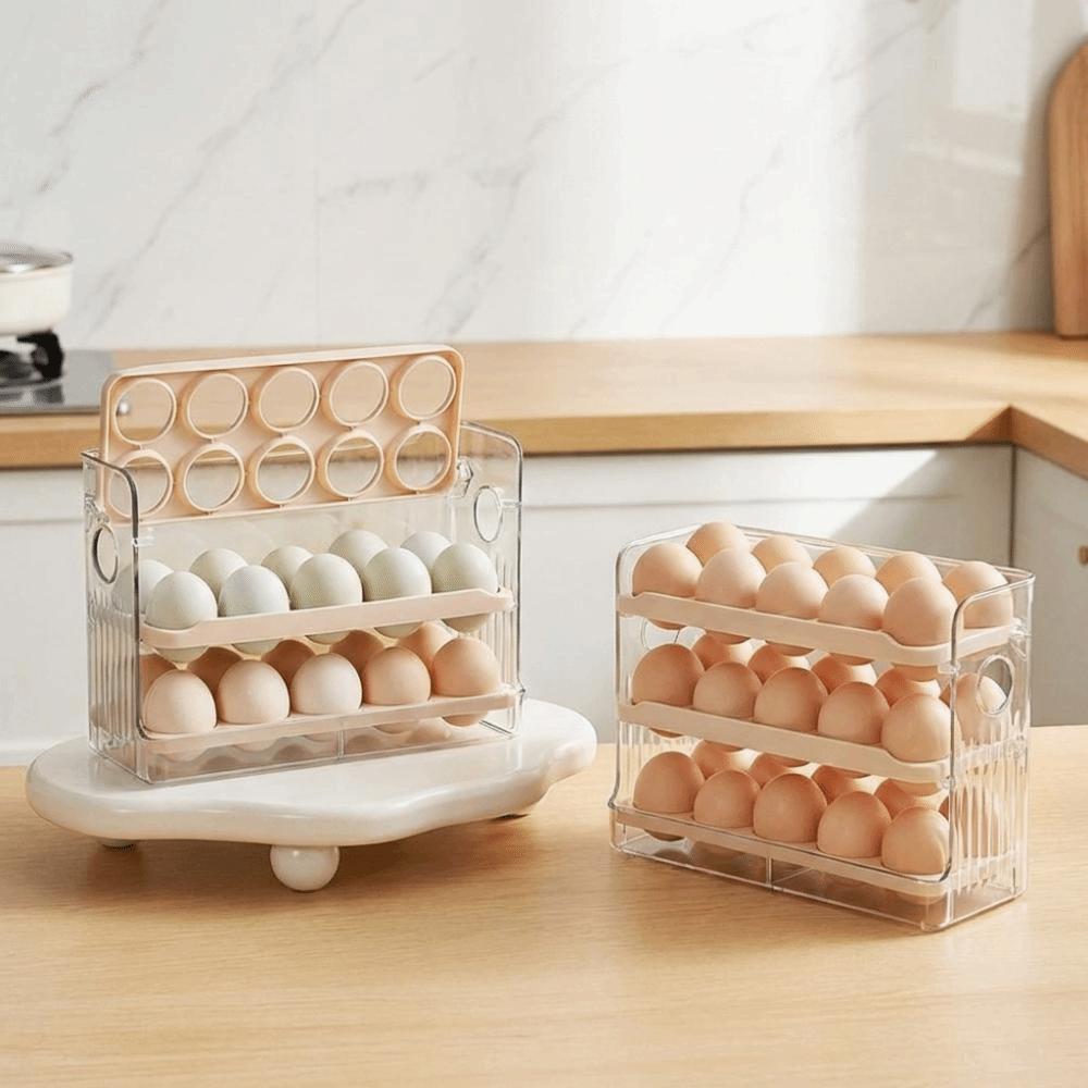 Große Kapazität Eieraufbewahrungsbox Platzsparende Eieraufbewahrungsschale Langlebiger Großer Eierhalter Küche