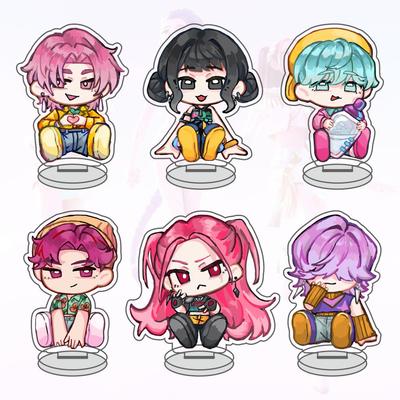 Cute Acrylic Stand of The Demon Hunting Girls Featuring Zoe, Lumi, and Mira, A High-quality Decorative Piece The Perfect Desktop Desk Ornament