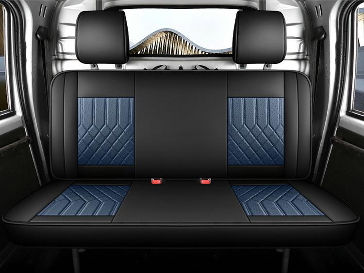 Universal Full Leather Seat Cushion for Wuling Zhiguang Small Truck - Single or Double Row, All Seasons