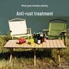 Portable Aluminum Folding Table and Chair Set for Outdoor Camping, Picnic, BBQ