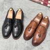 High Quality Brogues Men Shoes British Dress Shoes  Formal Leather Men Wedding Leather Shoes For Men Business Shoes Male New