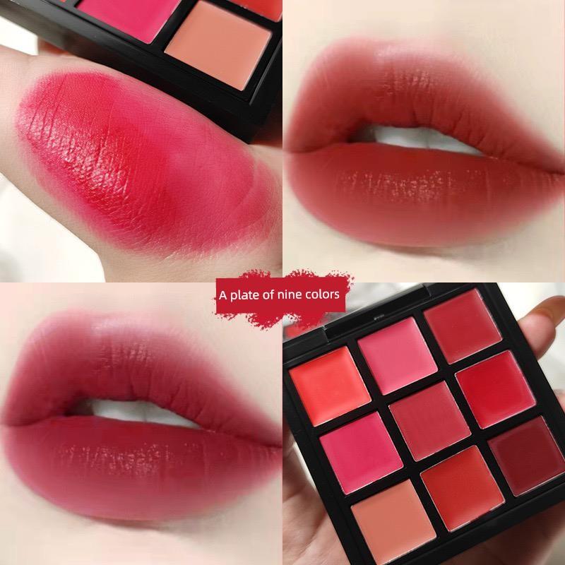 Stage Makeup Multi-Color Red Long-Lasting Lipstick Palette, Makeup Artist's Special Lip Gloss Palette, Genuine Product for Stage and Photo Studio Use